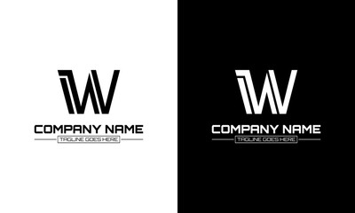 Creative fonts for logo designs. Alphabet W vector illustration © TUOO