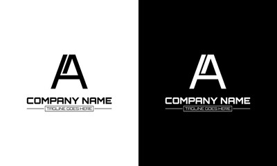 Creative fonts for logo designs. Alphabet A vector illustration