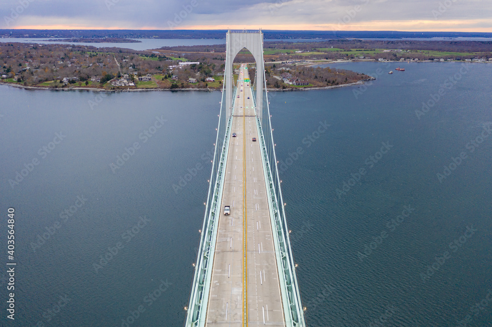 Poster claiborne pell bridge - rhode island