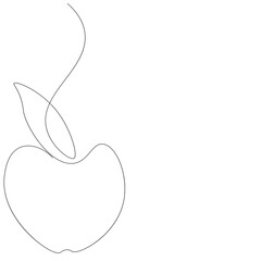 Healthy food logo with apple vector illustration	
