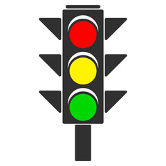 pedestrian traffic light colorful flat vector icon colorful flat vector icon isolated on white background