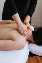 Women's hands massaging providing massage treatment