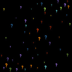 Question marks Quiz, doubt poll query public poll.