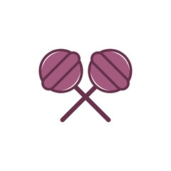 Candy icon logo design template