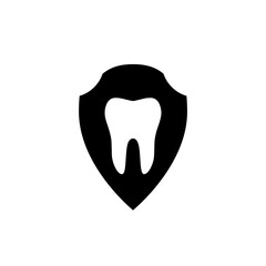 Dental protection icon isolated on white background