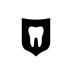 Dental protection icon isolated on white background