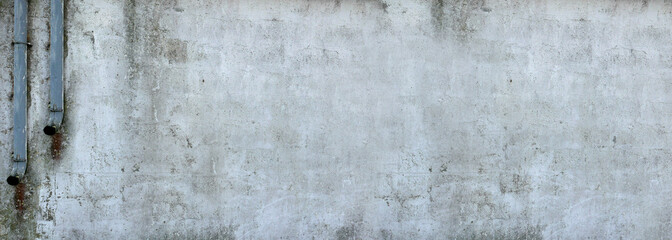 Fond mur gris et gouttières - 403573296