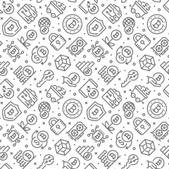 Cryptocurrency related seamless pattern