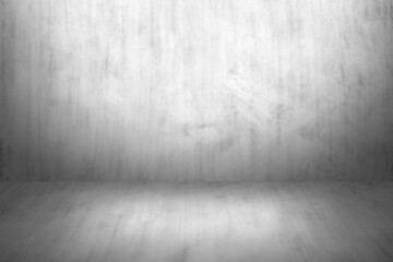 Concrete wall white color for background. Old grunge textures with scratches and cracks. White painted cement wall texture.