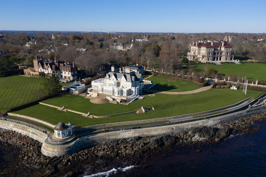 The Breakers And Cliff Walk - Newport, Rhode Island