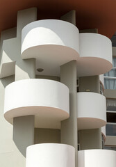 Modern architecture in Funchal, the capital of Madeira. Portugal.