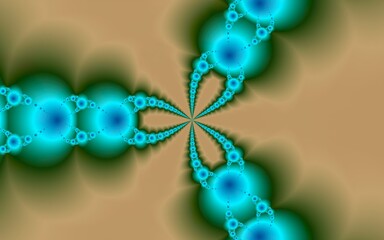 Abstract bright computer generated image. Fractal art
