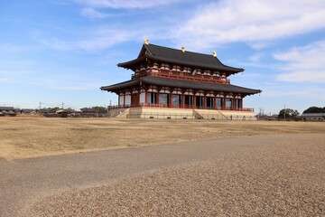 平城京　大極殿と朱雀門