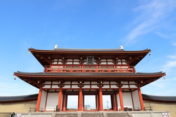 平城京　大極殿と朱雀門