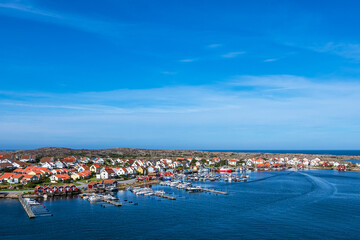 Blick auf den Ort Smögen in Schweden