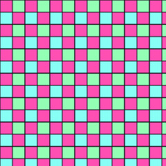 pink and green square boxes pattern seamless vector