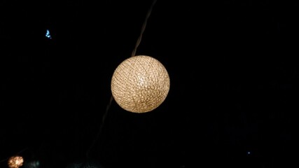 bulb on black background