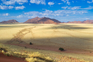 Landscape of the plains around Sossusvlei in Namibia