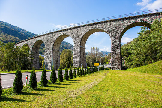 Majestic powerful viaduct