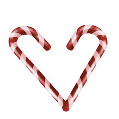 Candyes isolated on white background. Valentine's Day sticker illustration.