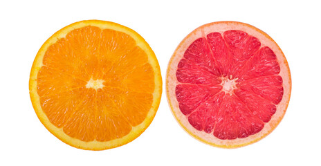 Obraz na płótnie Canvas Orange slice isolated on white background