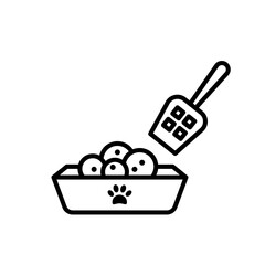 vector cute kitten litter box. Vector