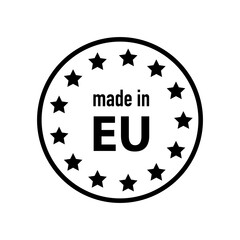 Made in EU icon of 3 types. Vector - 403590496
