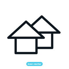 Home icon template color editable. House symbol vector illustration for graphic and web design.