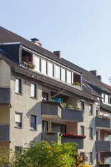 Fototapeta na wymiar Moderne Wohngebäude, Findorff, Bremen, Deutschland, Europa