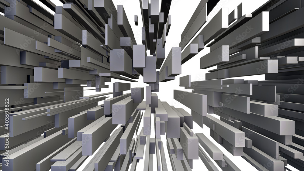 Poster abstraktes 3d rendering, hintergrundgrafik, atomkern ~ kernfusion ...