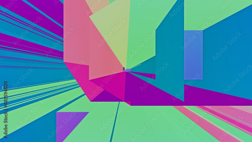 Poster abstraktes 3d rendering, hintergrundgrafik, atomkern ~ kernfusion ...