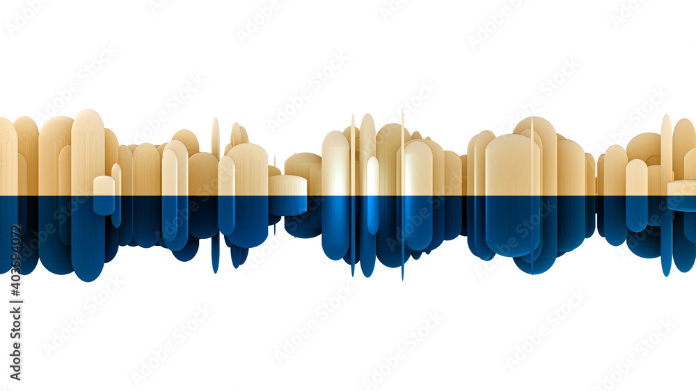 Poster abstraktes 3d rendering, hintergrundgrafik, atomkern ~ kernfusion ...
