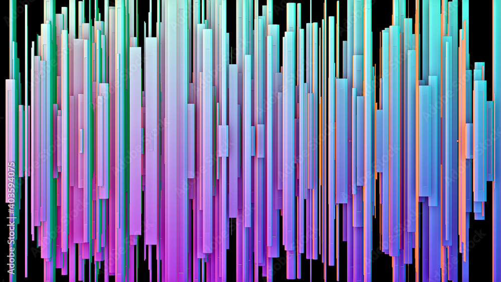 Aufkleber abstraktes 3d rendering, hintergrundgrafik, atomkern ~ kernfusion ...