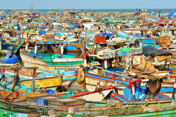 Al-Hudaydah  fishing port in Jemen on the Red Sea