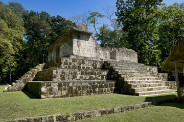 Fototapeta na wymiar Ciebal, Guatemala, Central America: ancient mayan temple