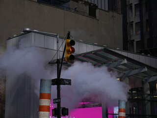 traffic light in the city