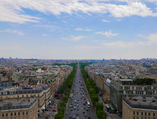 view form arc de triomphe