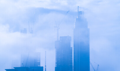 skyscrapers in the city