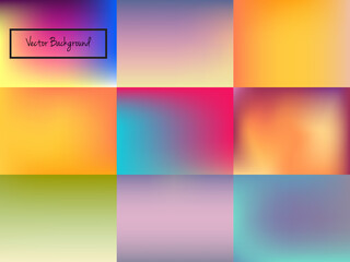Abstract blurred colorful background