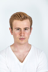 Fototapeta premium portrait of young man in studio