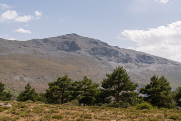 mountainous landscape of Sierra Nevada in southern Spain