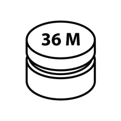 jar icon on white background
