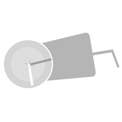 Milkshake drink above 3d shadow effect flat vector graphic clipart illustration isolated