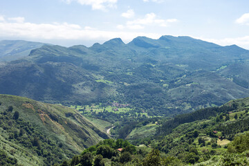 Fototapeta na wymiar Mountain landscape from Cantabria, Spain.
