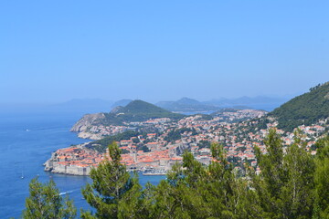 Fototapeta na wymiar The view of Dubrovnik, Croatia. Game Of Thrones Kings Landing GOT