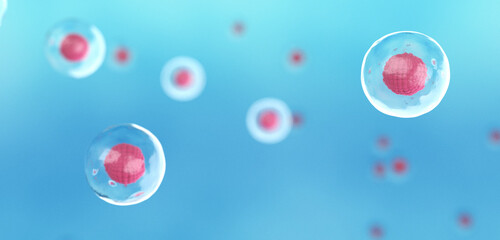 Human Stem Cell Concept, 3D Render