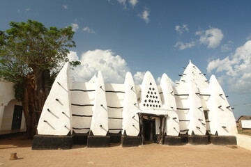 The Larabanga Mosque is  built in the Sudanese architectural style in the village of Larabanga, Ghana © robnaw