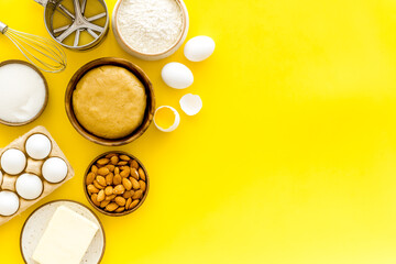 Homemade cookies pie or cake - ingredients for dough