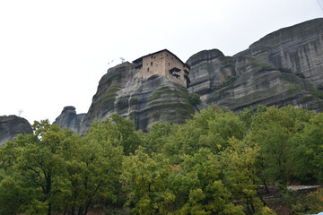 Fototapeta na wymiar Panoramic view of the main monuments and places of Athens (Greece). Meteora monasteries 