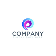 Abstract shape logo for company name